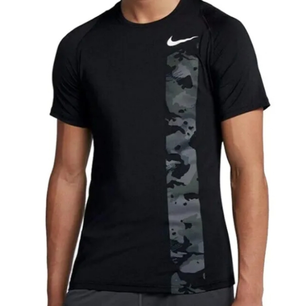 Nike Pro Men's Dri-Fit Training Shirt Black Grey Camo Size XL